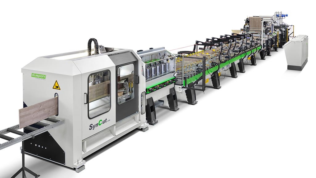 A profile wrapping line for the vertical wrapping of drawers. 