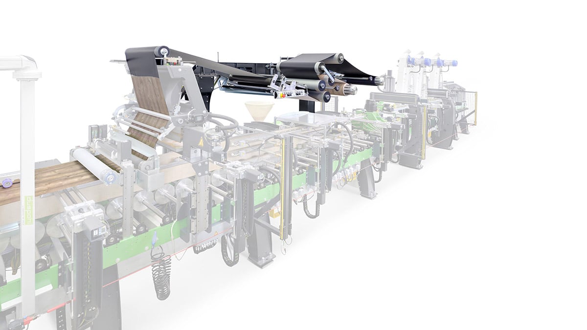 Timber Wrapping Machine Wood profile wrapping machine - MultiWrap Wood by Duespohl