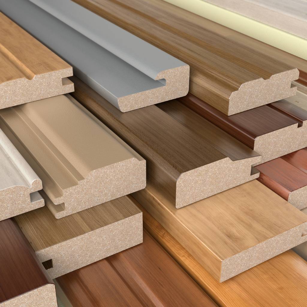 Profiles made from wood (composites)